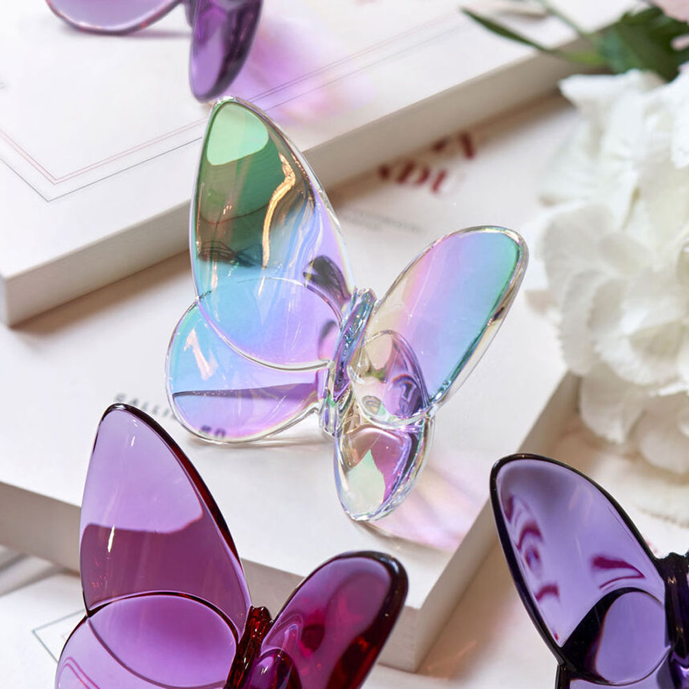 Baccarat Lucky Butterfly Iridescent Clear