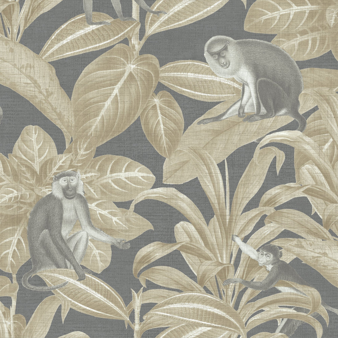Foliage With Taupe Monkeys - 8188 97 by District Home 