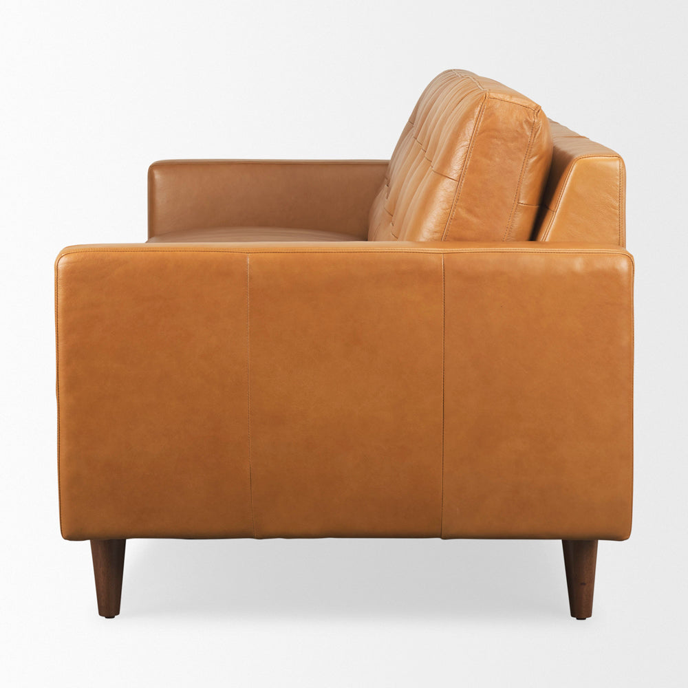 Tufted Leather Sofa Ozzy TN by District Home