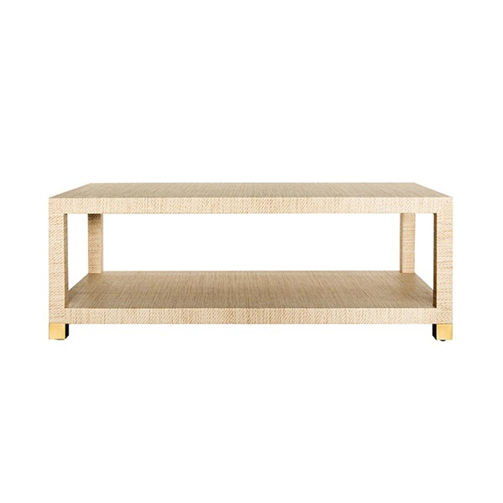 Grasscloth Coffee Table Patrick by District Home
