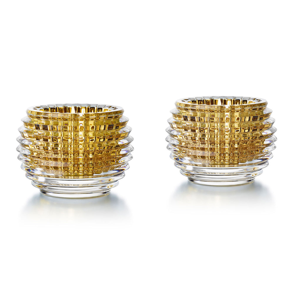 Set of 2 Eye Votive Gold by District Home