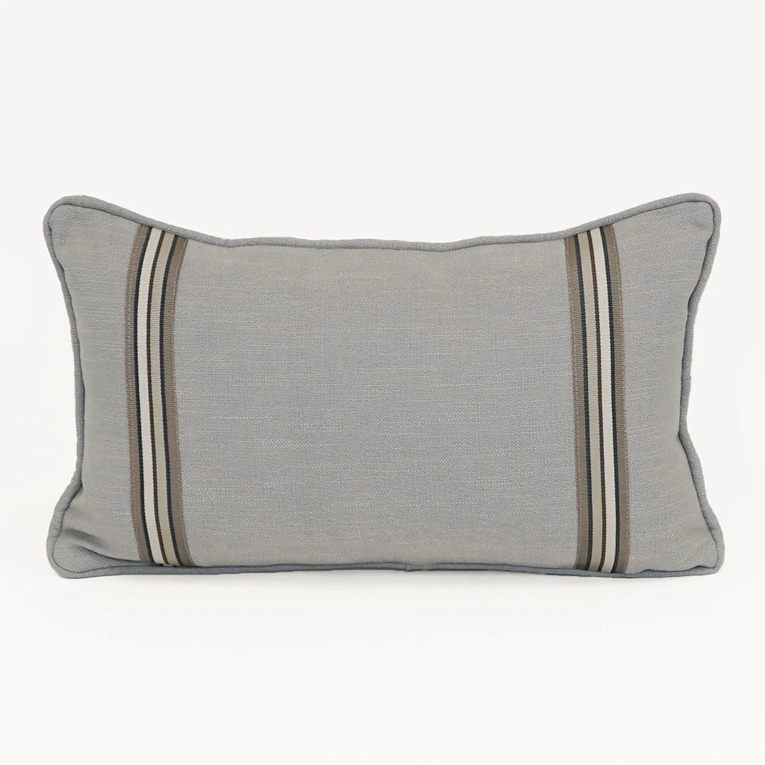 Cleo With Decorative Tape Trim Pillow
