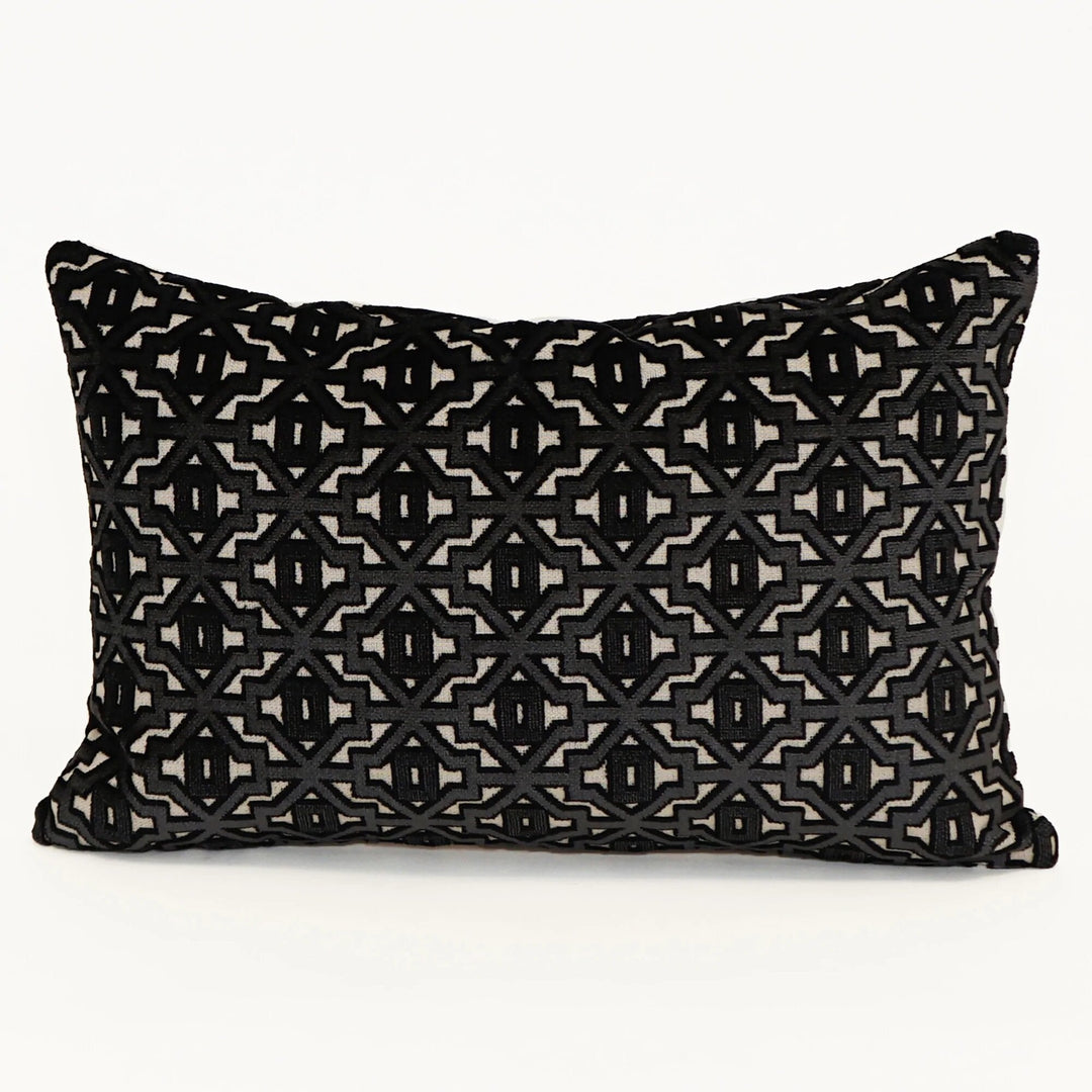 Off The Grid Black Pillow