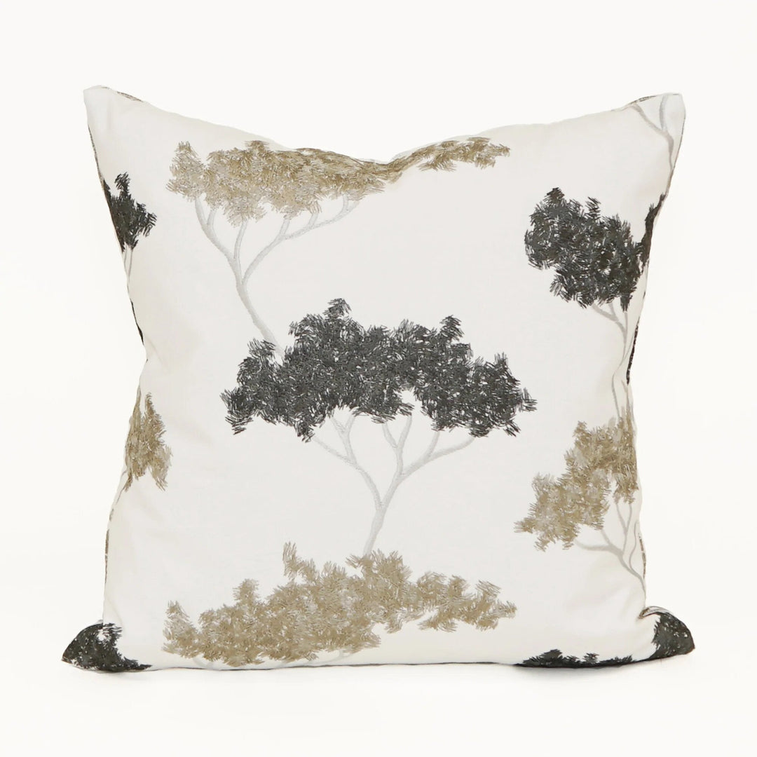 Park Ave Slate Embroidery Pillow