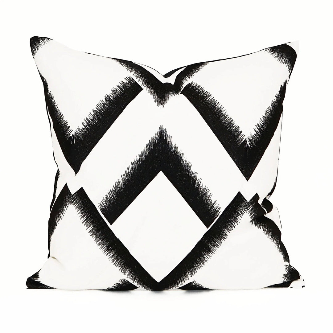 Pinnacle Black Embroidery Pillow