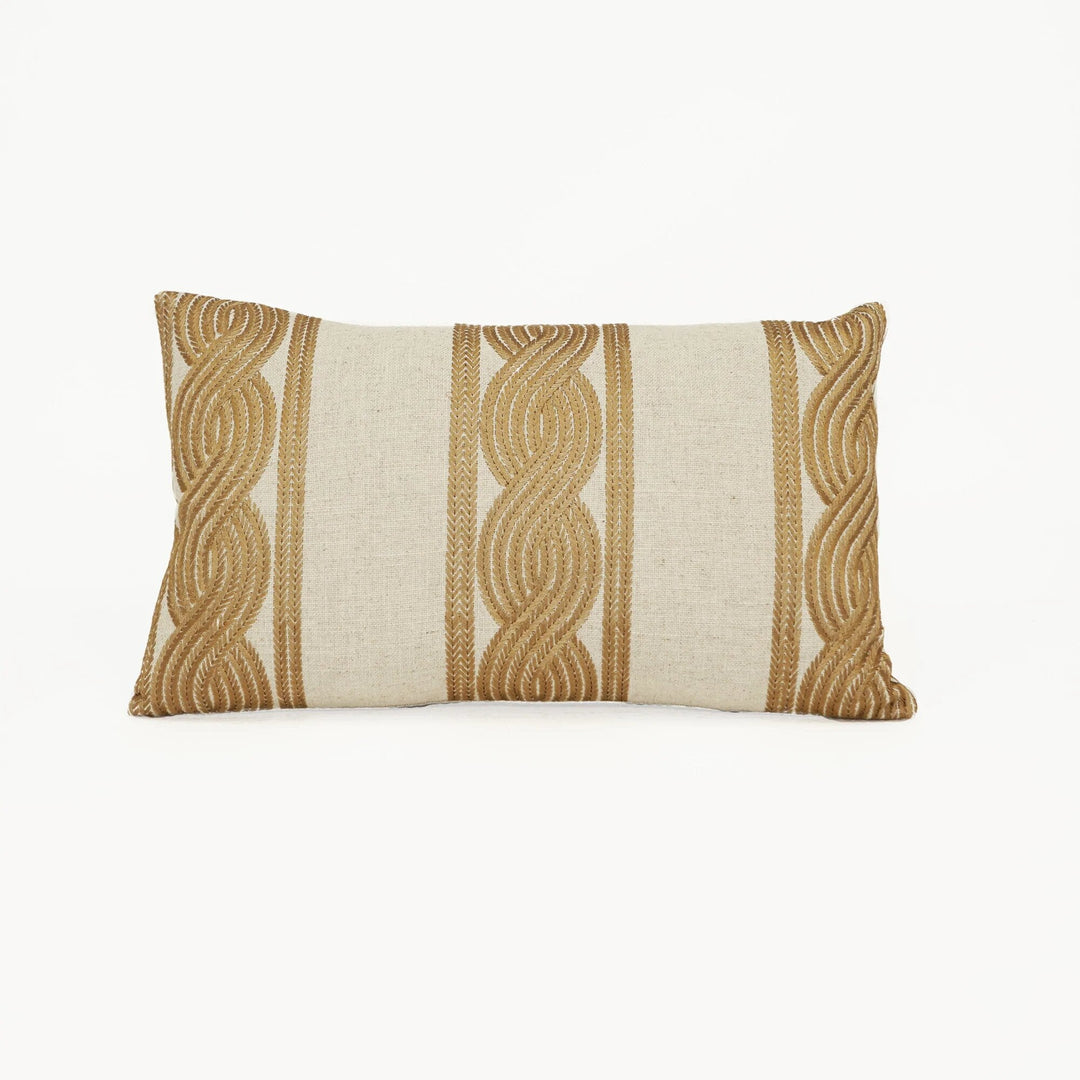 Gold Embroidered Pillow
